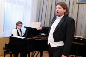 1208th Liszt Evening, Music and Literature Club in Wrocław, 13rd May 2016. Jerzy Owczarz - piano, Rafal Majzner - tenor. <br> Photo by Andrzej Solnica.